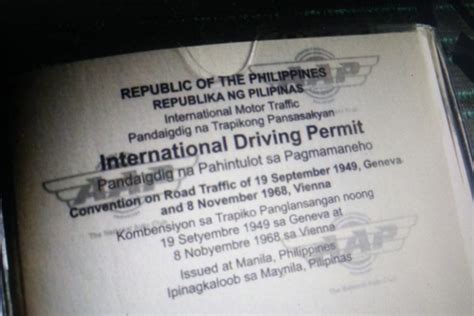 Philippines International Driving Permit (PIDP): Fee .
